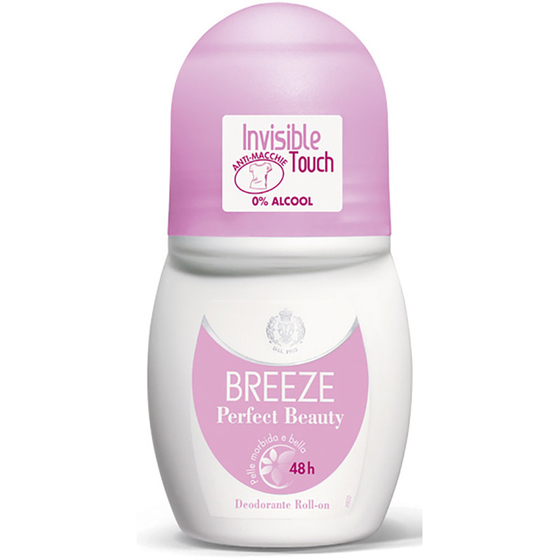 BREEZE Perfect Beauty Deodorante ROLL-ON Invisible Touch Anti macchie 50ml