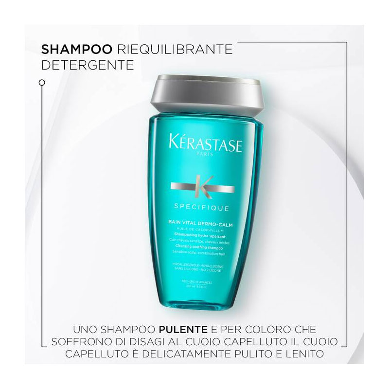 KÉRASTASE SPECIFIQUE Bain Vital Dermo-Calm shampoo cuoio capelluto secco o sensibile 250ml - immagine 2
