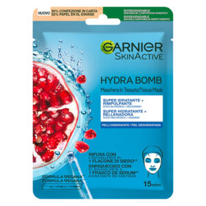 GARNIER SKIN ACTIVE HYDRA BOMB Maschera viso in tessuto idratante rimpolpante 28g