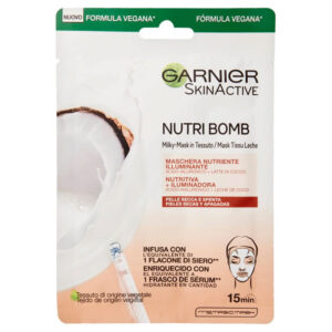 GARNIER SKIN ACTIVE NUTRI BOMB Maschera viso in tessuto nutriente illuminante