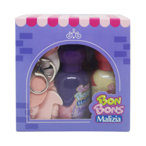 Cofanetto BON BONS Malizia Collection con 2 eau de toilette 50ml + Portachiavi PonPons
