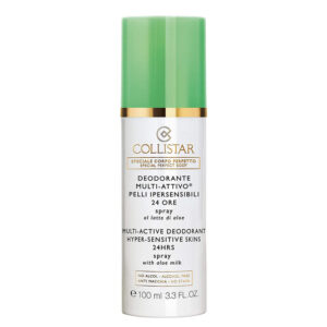 COLLISTAR DEODORANTE MULTI ATTIVO Pelli Ipersensibili 24 Ore Spray al Latte di Aloe 100ml