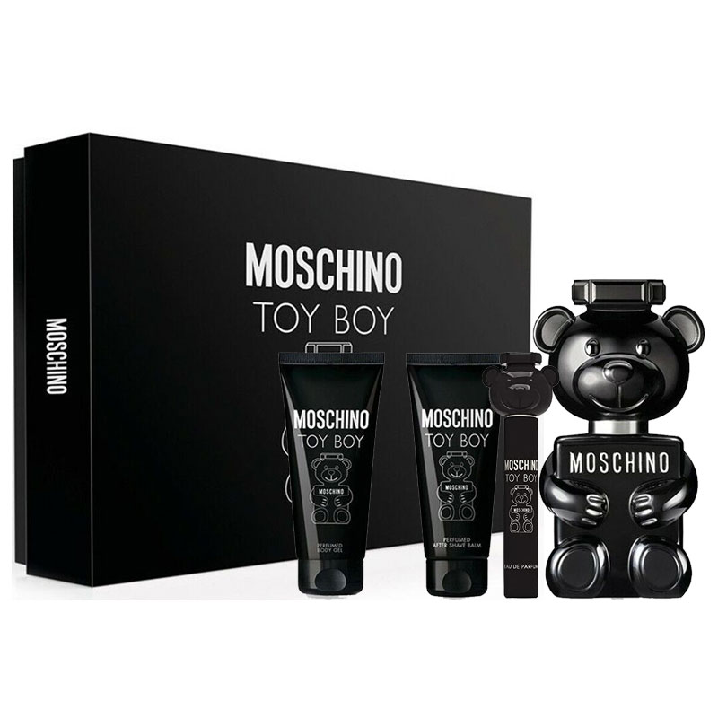 Cofanetto uomo MOSCHINO TOY BOY edp 100ml + After Shave Balm 100ml + Shower Gel 100ml + edp 10ml