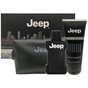 Cofanetto uomo JEEP FREEDOM edt 100ml + shampoo & shower gel 200ml + beauty case