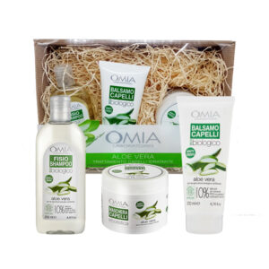 COFANETTO OMIA LABORATOIRES TRATTAMENTO CAPELLI IDRATATI ALOE VERA SHAMPOO + BALSAMO + MASCHERA
