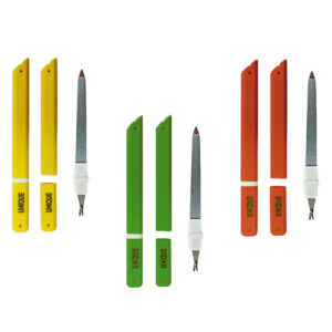 UNIQUE Lima per Unghie con Levacuticole 2 in 1