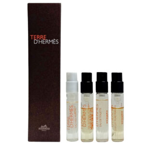 Cofanetto campioncini TERRE D'HERMÈS edt + eau très fraiche edt + eau intense vétiver edp + parfum pure perfume 2ml