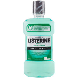 LISTERINE Collutorio DIFESA DENTI E GENGIVE GUSTO DELICATO menta delicata 500ml