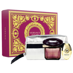 Cofanetto donna VERSACE CRYSTAL NOIR edt 90ml + edt 10ml + pochette