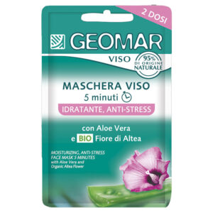 GEOMAR maschera viso idratante e anti-stress 5 minuti - 2 dosi