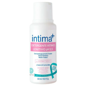 INTIMA+ DETERGENTE INTIMO LENITIVO pH 5,5 a base di Camomilla 500ml