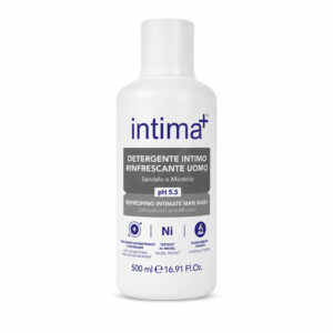 INTIMA+ DETERGENTE INTIMO UOMO RINFRESCANTE pH 5,5 mentolo e Sandalo 500ml