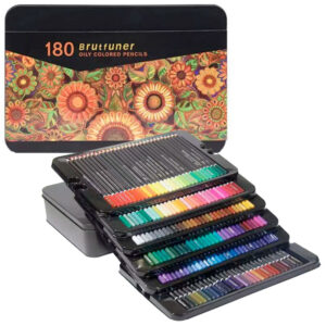 BRUTFUNER set di matite colorate professionali acquarellabili - 180 pezzi