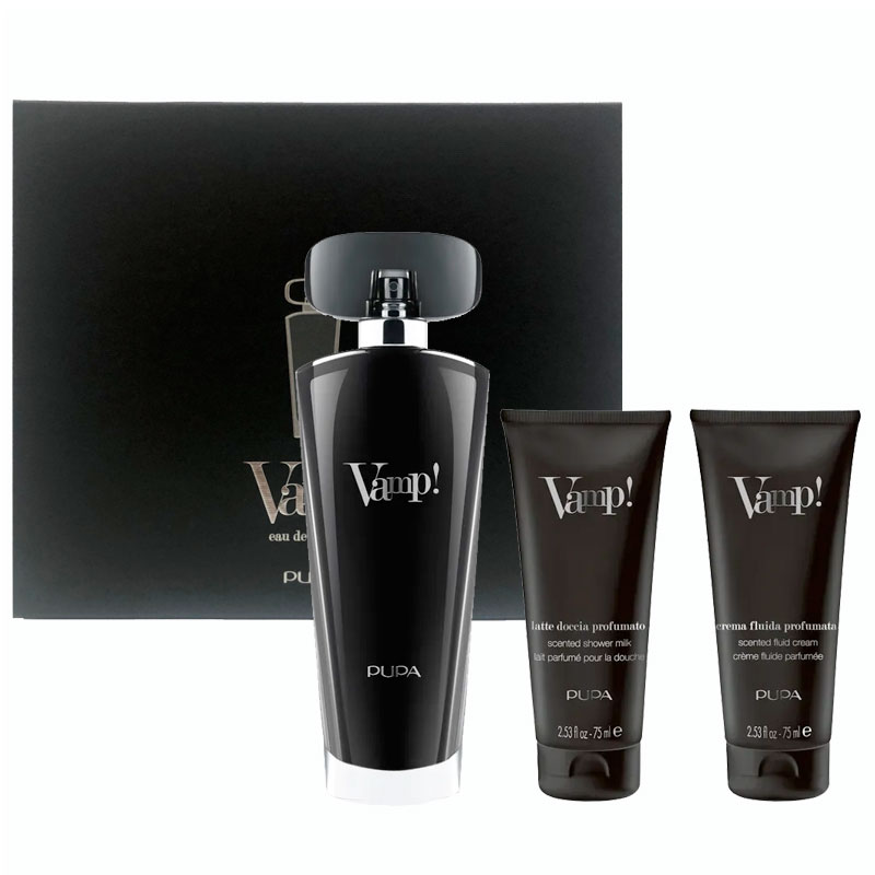 Cofanetto donna PUPA VAMP! BLACK edp + latte doccia + latte corpo