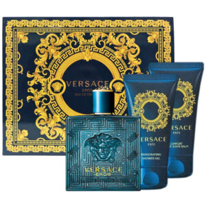 Cofanetto uomo VERSACE EROS edt 50ml + shower gel 50ml + aftershave balm 50ml