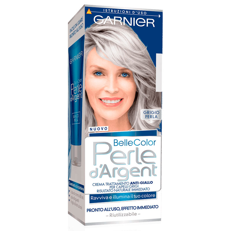 (image for) GARNIER BELLE COLOR PERLE D’ARGENT crema trattamento anti-giallo grigio perla