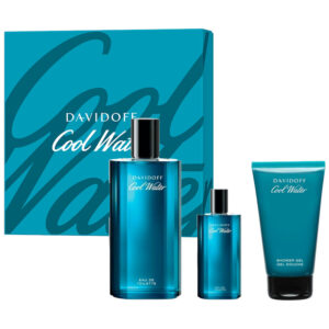 Cofanetto uomo DAVIDOFF COOL WATER edt 75ml + all over shower gel 75ml + edt 15ml