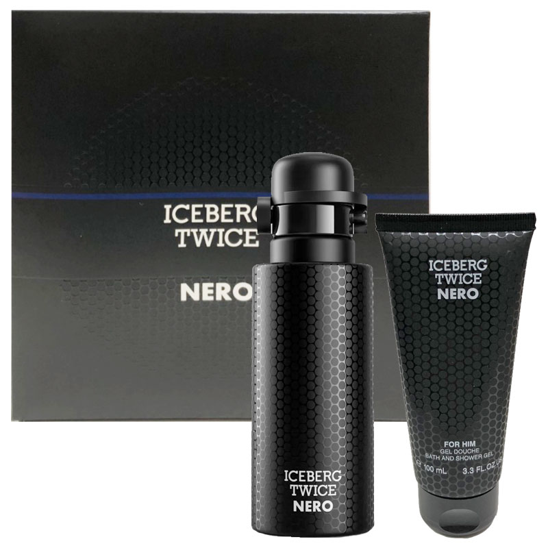 Cofanetto uomo ICEBERG TWICE NERO edt 125ml + bath & shower gel 100ml