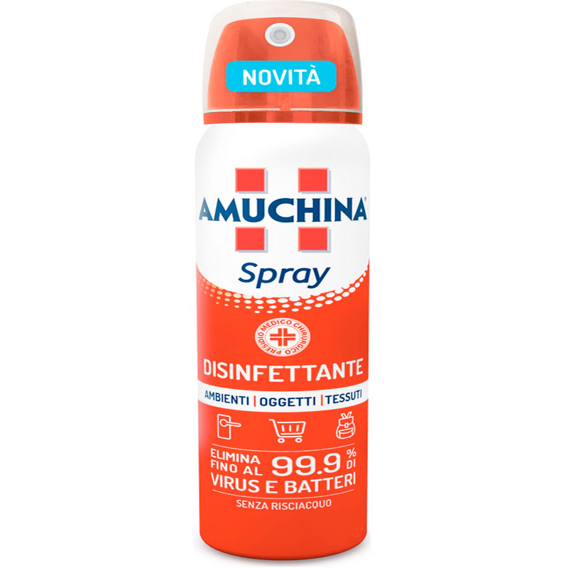 AMUCHINA spray disinfettante per ambienti, oggetti e tessuti 400ml – 3 pezzi