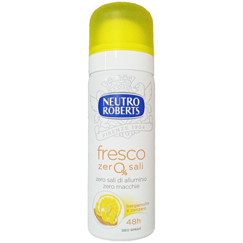 NEUTRO ROBERTS FRESCO ZERO SALI Spray Bergamotto & Zenzero 50ml - 12 pezzi