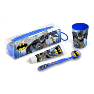 COFANETTO BATMAN SET DA VIAGGIO Dentifricio + Spazzolino + Bicchiere