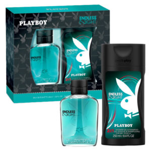 Cofanetto uomo PLAYBOY ENDLESS NIGHT edt 60ml + shower gel & shampoo 250ml