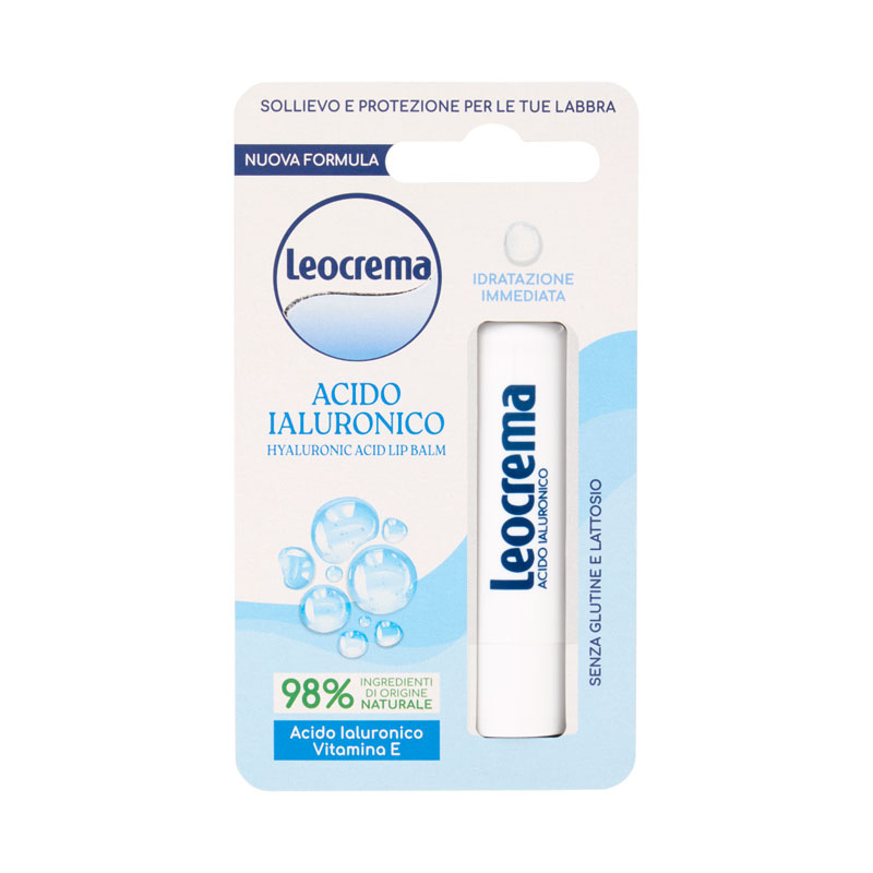 LEOCREMA Balsamo labbra idratante con acido ialuronico 5,5ml