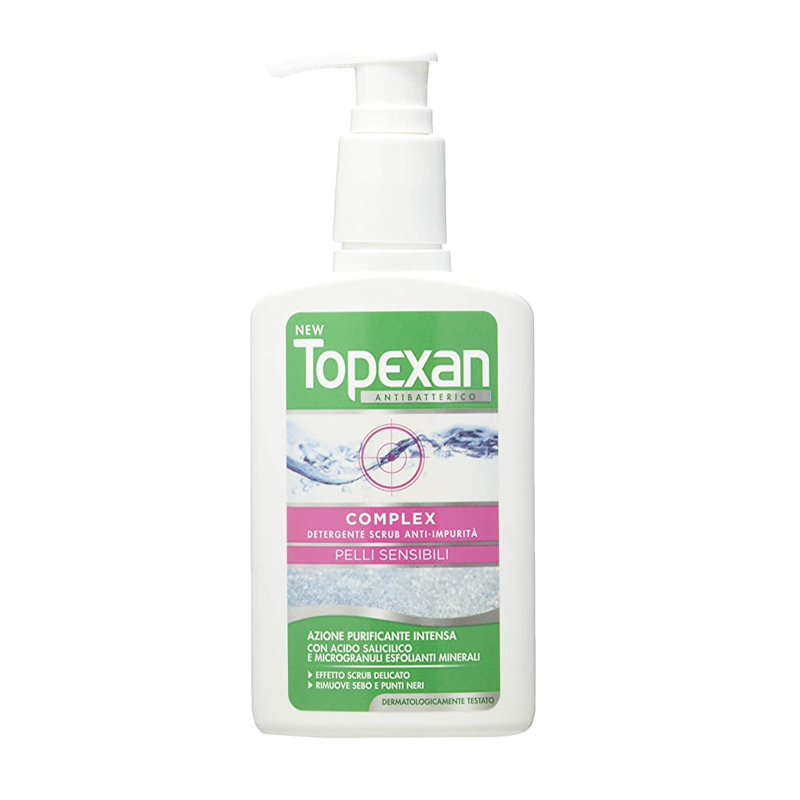 NEW TOPEXAN COMPLEX DETERGENTE SCRUB ANTI IMPURITÀ PELLI SENSIBILI, 150ML