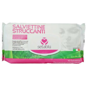 SETABLU salviettine struccanti con estratti di aloe vera - 40 pezzi