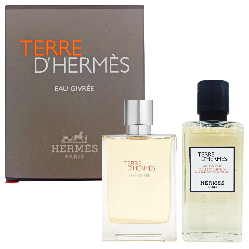 Miniature uomo TERRE D'HERMÈS EAU GIVRÉE edp 12,5ml + hair & body shower gel 40ml