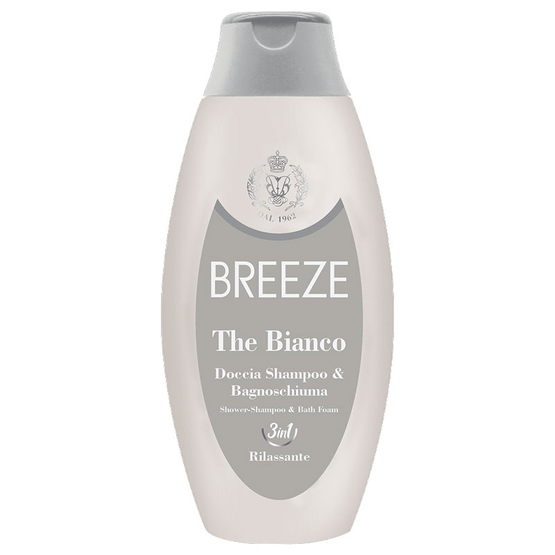 BREEZE RILASSANTE Doccia-shampoo & Bagnoschiuma 400ml - the bianco