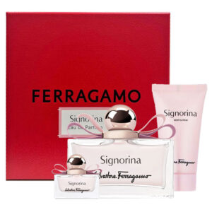Cofanetto donna SALVATORE FERRAGAMO SIGNORINA edp 100ml + body lotion 50ml + miniatura edp 5ml