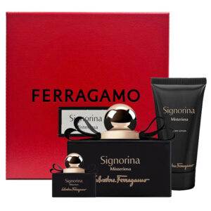Cofanetto donna SALVATORE FERRAGAMO SIGNORINA MISTERIOSA edp 100ml + body lotion 50ml + miniatura edp 5ml
