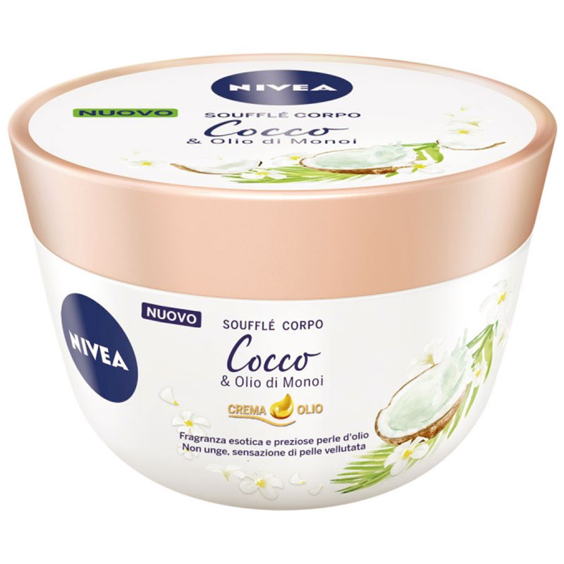 NIVEA SOUFFLÉ CORPO crema olio Cocco & olio di Monoi 200ml