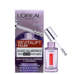 L'OREAL Paris REVITALIFT FILLER Siero Contorno Occhi acido ialuronico + caffeina 20ml