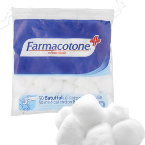 FARMACOTONE scienza sicura 50 batuffoli di cotone 100% puro cotone