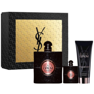 Cofanetto donna YVES SAINT LAURENT BLACK OPIUM edp 50ml + edp 7,5ml + latte corpo 50ml