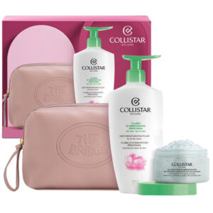 Cofanetto donna COLLISTAR THE BRIDGE fluido di idratazione profonda 400ml + talasso-scrub energizzante 150gr + beauty bag