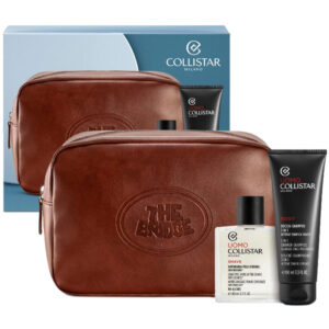 Cofanetto uomo COLLISTAR THE BRIDGE dopobarba pelli sensibili + doccia shampoo 3 in 1 + travel bag