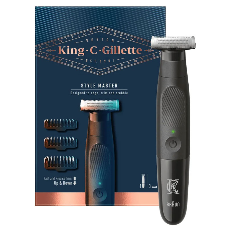 KING C GILLETTE STYLE MASTER rasoio regolabarba senza fili sotto la doccia