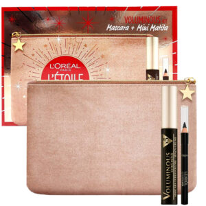 Cofanetto donna L'OREAL L'ÉTOILE DE L'OPÉRA VOLUMINOUS KIT mascara + mini matita occhi + pochette