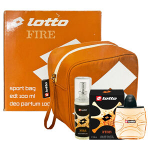 Cofanetto uomo LOTTO FIRE edt 100ml + deo parfum 100ml + sport bag
