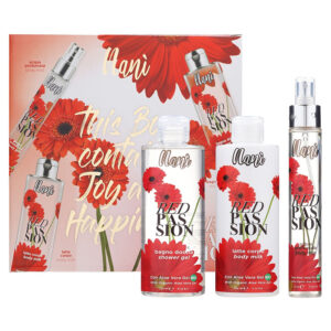 Cofanetto donna NANÌ RED PASSION bagno doccia 250ml + acqua profumata 75ml + latte corpo 250ml