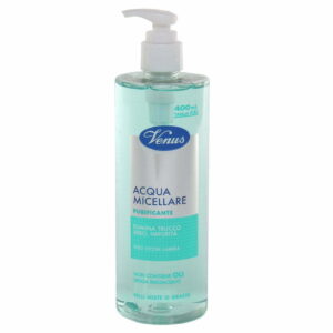 VENUS Acqua Micellare purificante viso occhi labbra pelli miste o grasse 400ml