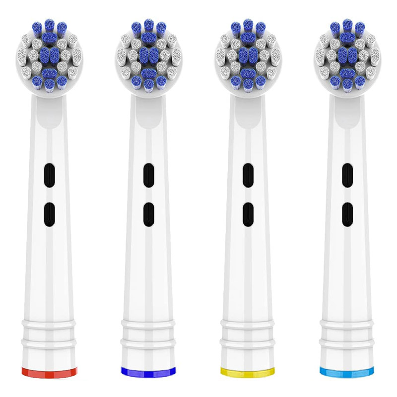 (image for) DENTONET Testine Compatibili Precision ricambio per spazzolino elettrico ORAL B – 4 pz