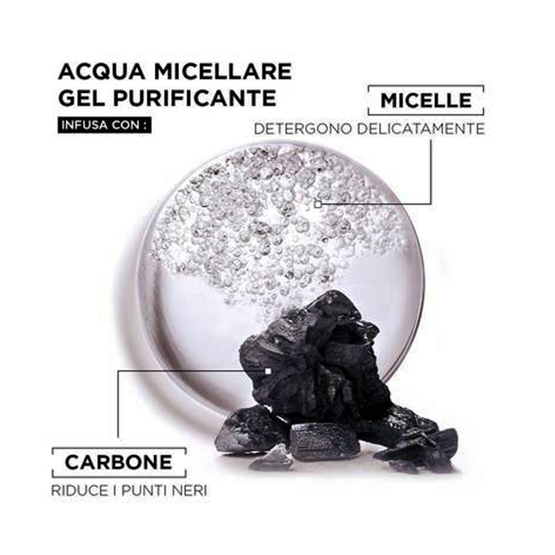GARNIER SkinActive Acqua Micellare Gel purificante con Carbone Viso 400ml - immagine 3