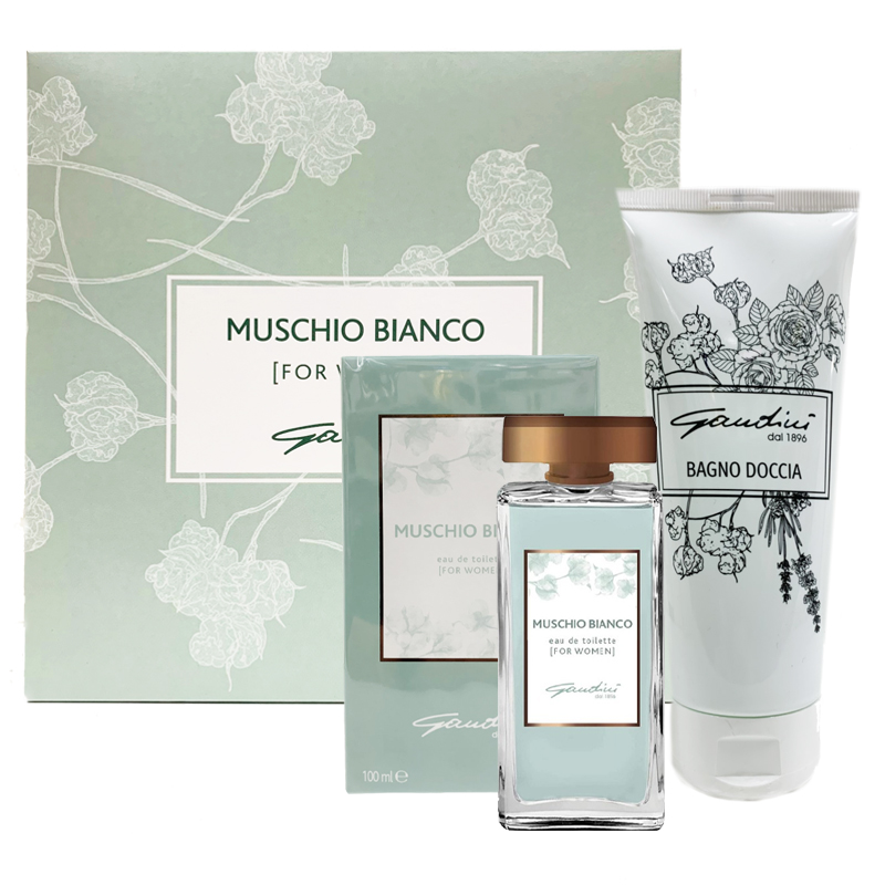 Cofanetto donna GANDINI MUSCHIO BIANCO edt 100ml + Bagno doccia 200ml