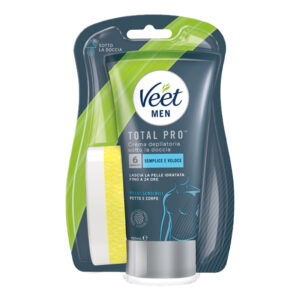 VEET MEN Crema depilatoria sotto la doccia petto e corpo pelli sensibili 150ml