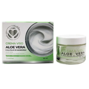 SETABLU Crema viso Aloe Vera e Olio di Mandorle per pelli sensibili Lenitiva 50ml