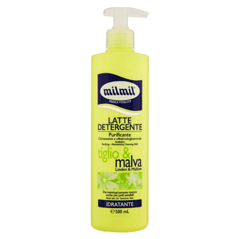 MIL MIL LATTE DETERGENTE Purificante Tiglio & Malva Idratante 500ml